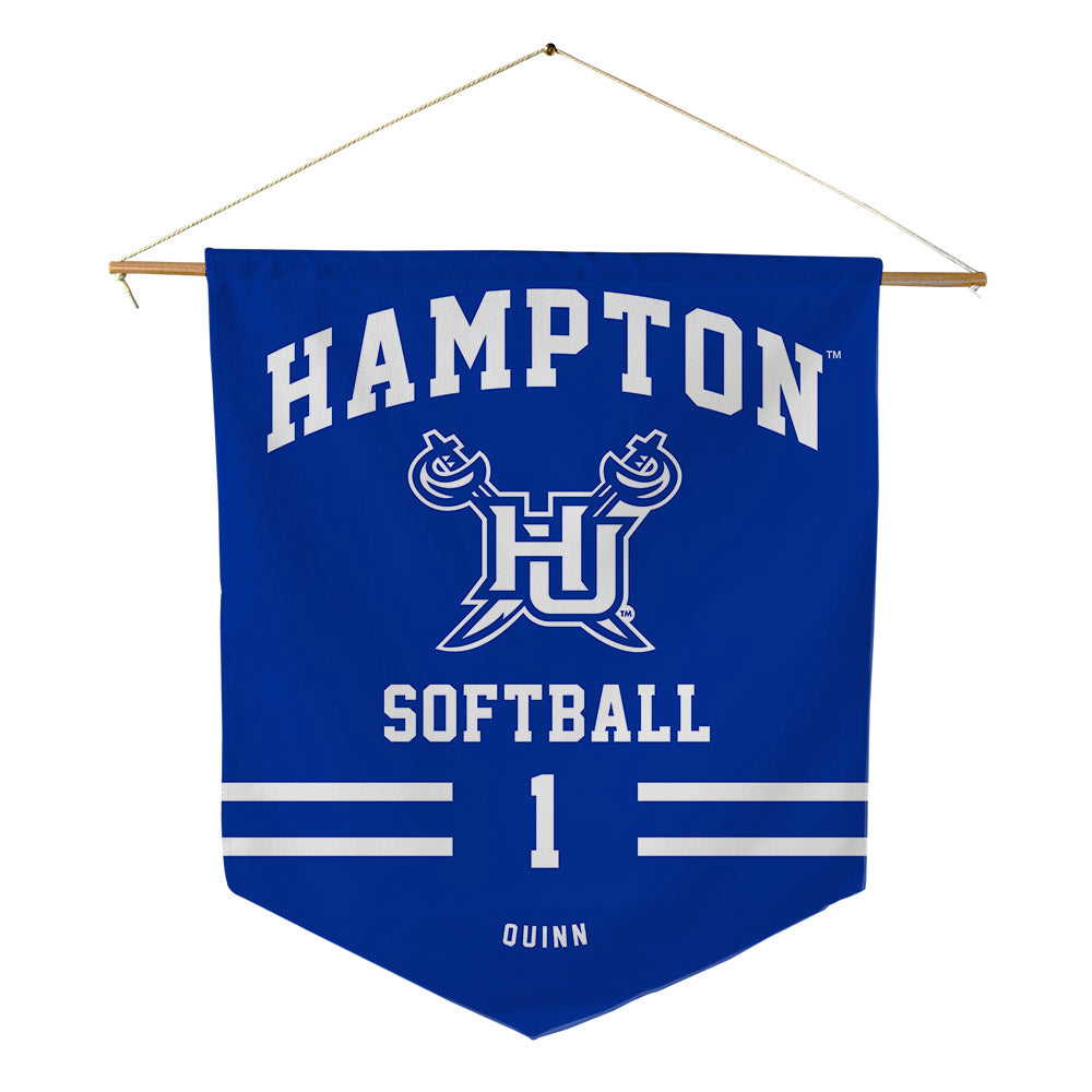 Hampton - NCAA Softball : Kylee Quinn - Pennant - 18" x 21"-0