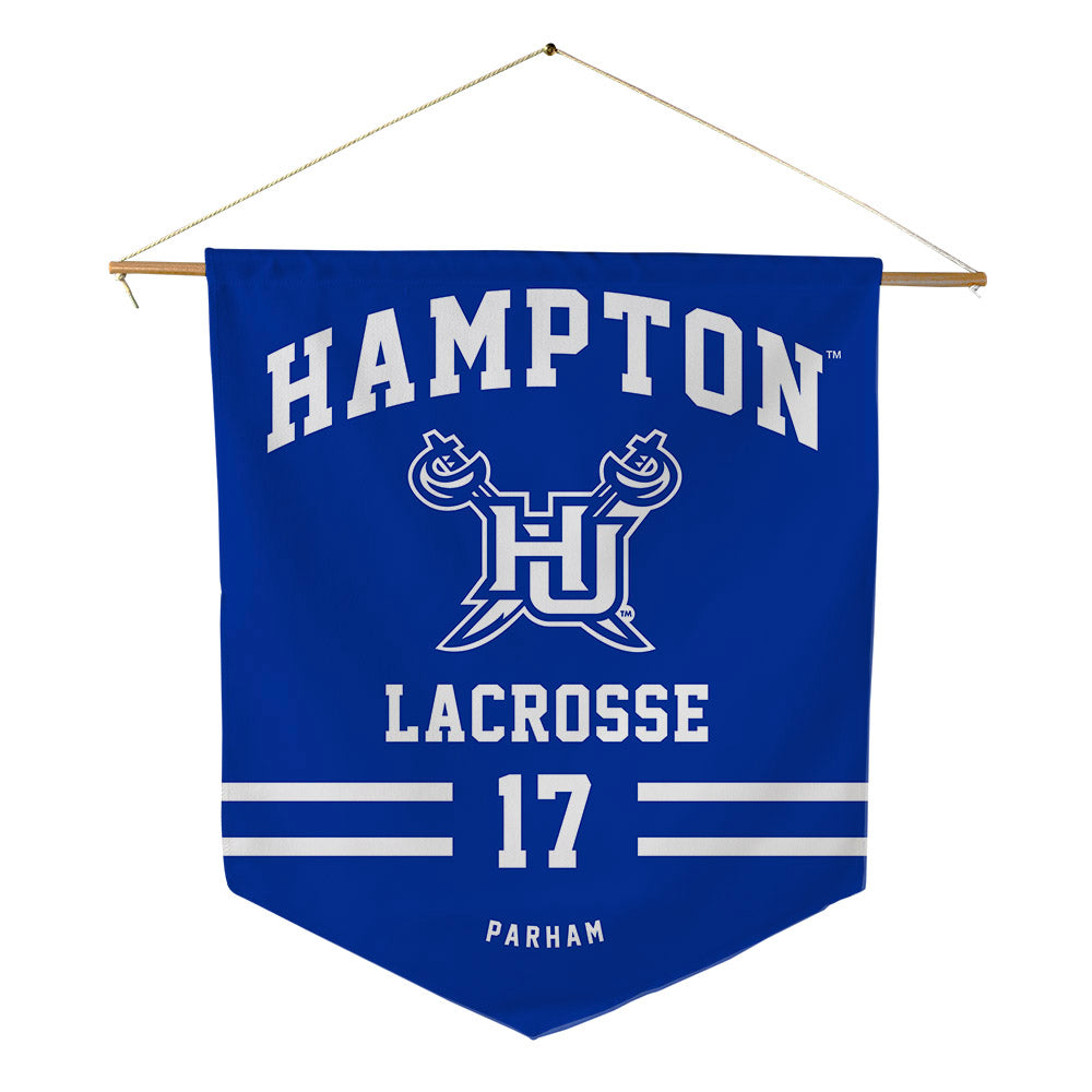 Hampton - NCAA Men's Lacrosse : Owen Parham - Pennant - 18" x 21"-0