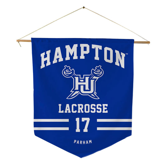 Hampton - NCAA Men's Lacrosse : Owen Parham - Pennant - 18" x 21"-0