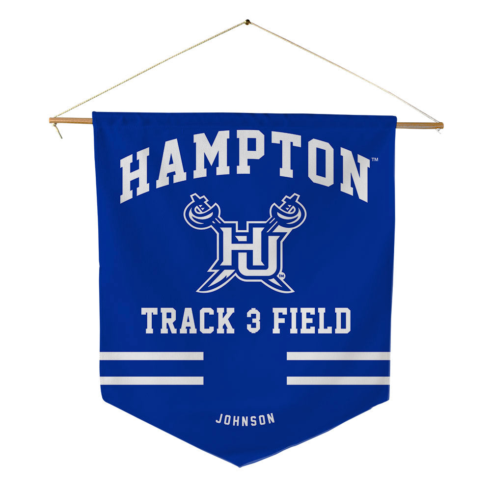 Hampton - NCAA Women's Track & Field : Kenidi Johnson - Pennant - 18" x 21"-0