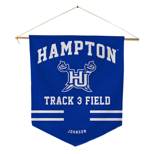 Hampton - NCAA Women's Track & Field : Kenidi Johnson - Pennant - 18" x 21"-0
