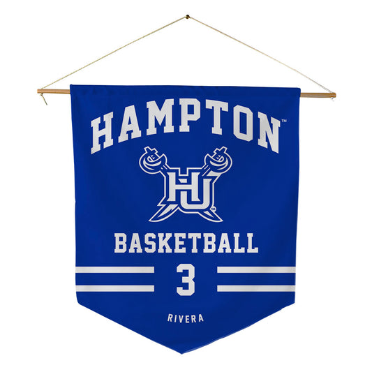 Hampton - NCAA Women's Basketball : Nilah Rivera - Pennant - 18" x 21"-0