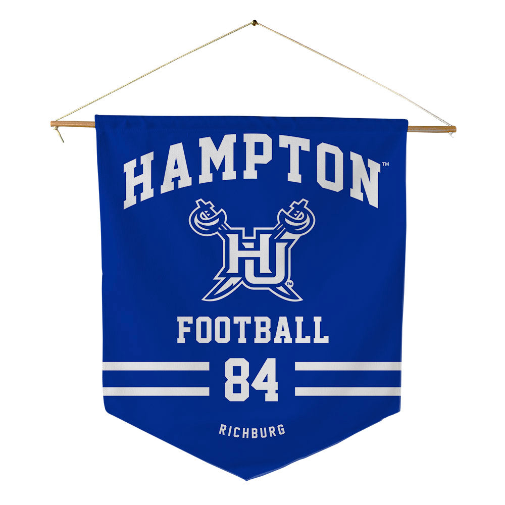 Hampton - NCAA Football : Jordon Richburg - Pennant - 18" x 21"-0