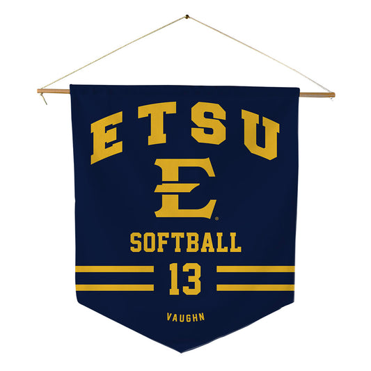 East Tennessee State - NCAA Softball : Grace Vaughn - Pennant - 18" x 21"-0