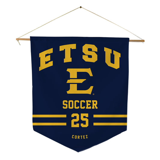 East Tennessee State - NCAA Women's Soccer : Giulianna Cortez - Pennant - 18" x 21"-0