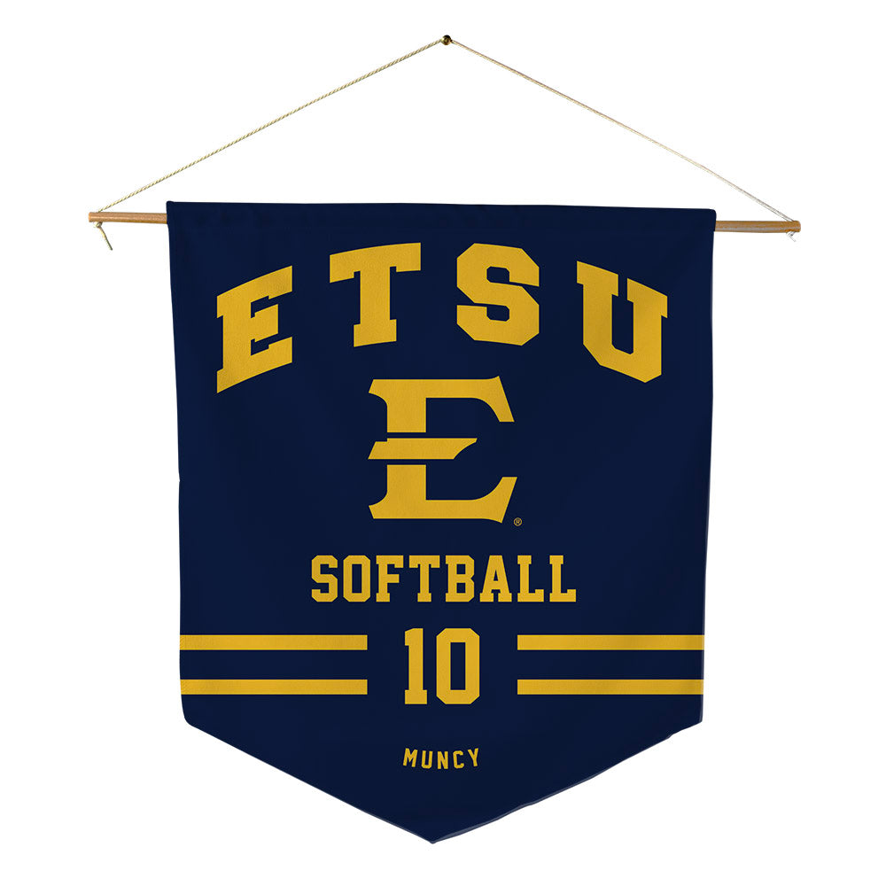 East Tennessee State - NCAA Softball : Eden Muncy - Pennant - 18" x 21"-0