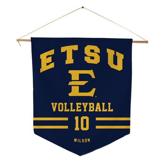 East Tennessee State - NCAA Women's Volleyball : kari wilson - Pennant - 18" x 21"-0