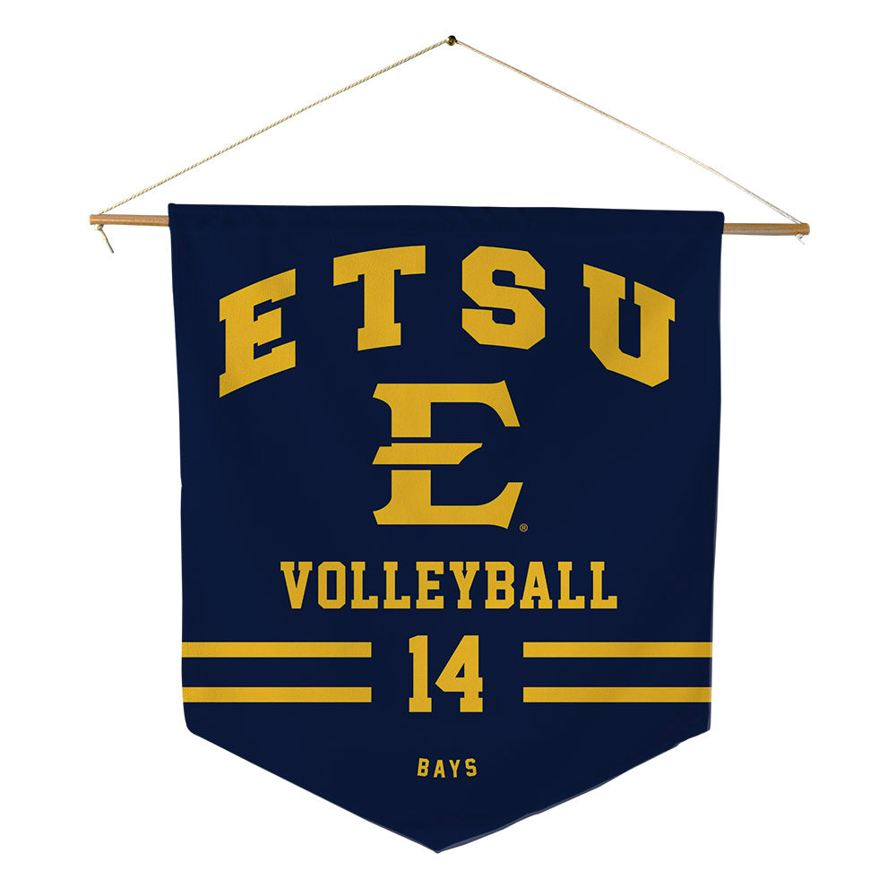 East Tennessee State - NCAA Women's Volleyball : Makayla Bays - Pennant - 18" x 21"-0