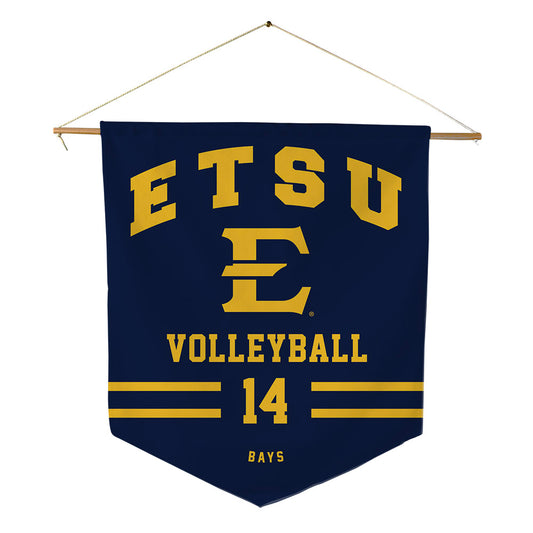 East Tennessee State - NCAA Women's Volleyball : Makayla Bays - Pennant - 18" x 21"-0