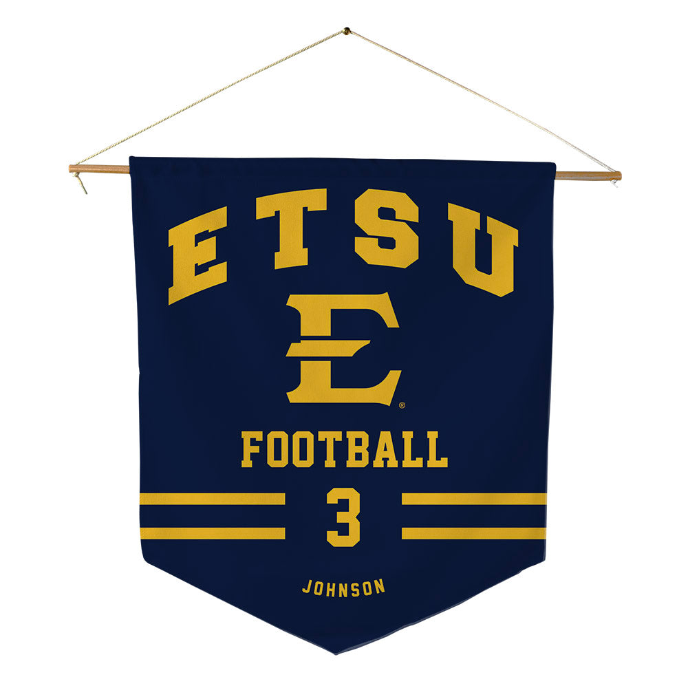 East Tennessee State - NCAA Football : Jarvis Johnson - Pennant - 18" x 21"-0