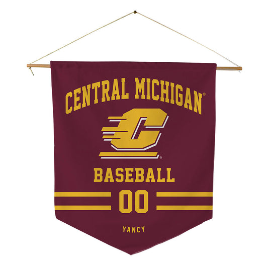 Central Michigan - NCAA Baseball : Jayden Yancy - Pennant - 18" x 21"-0