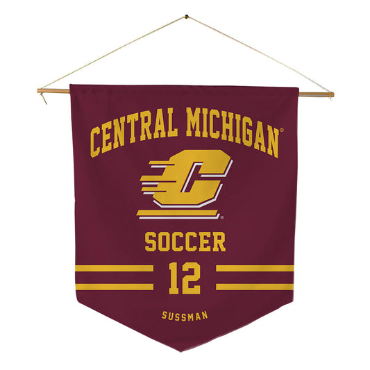 Central Michigan - NCAA Women's Soccer : Gaby Sussman - Pennant - 18" x 21"-0