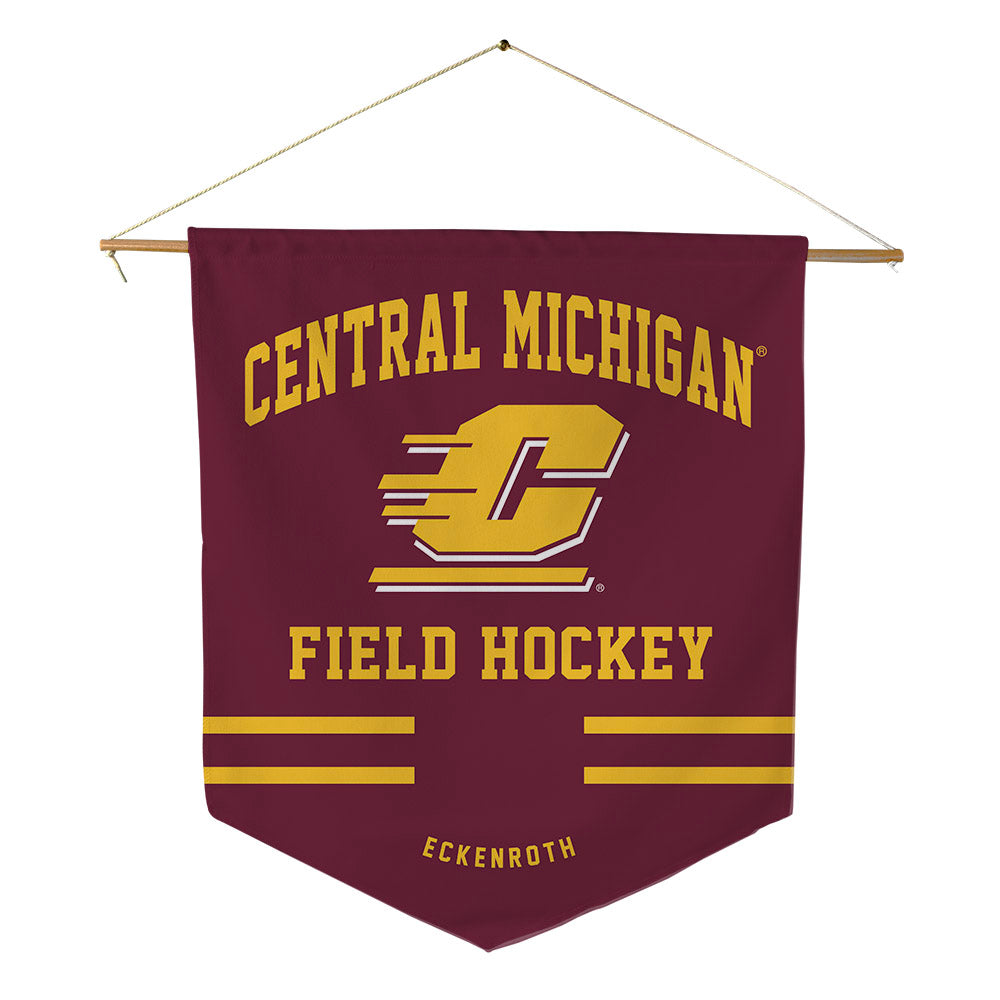 Central Michigan - NCAA Women's Field Hockey : Bri Eckenroth - Pennant - 18" x 21"-0