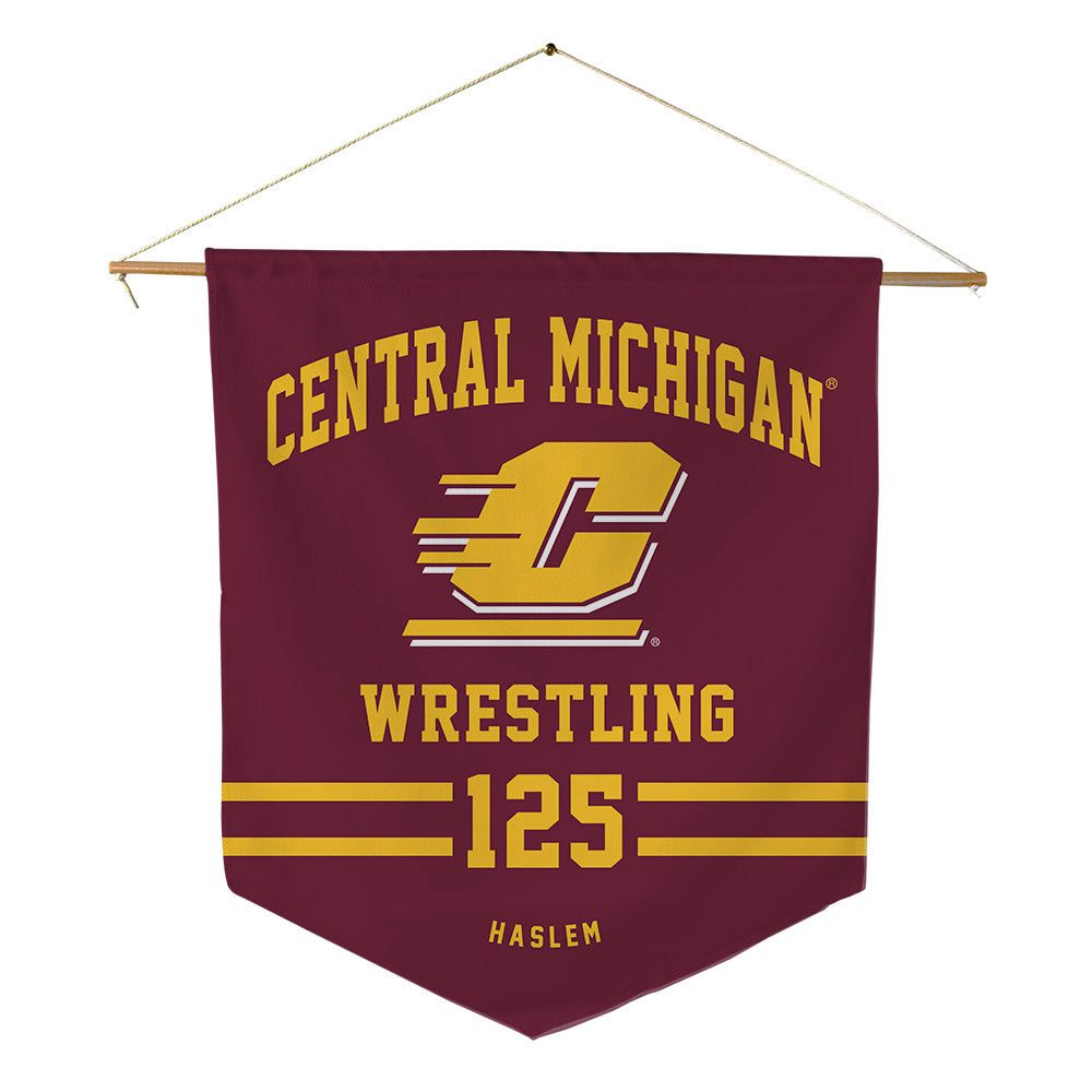 Central Michigan - NCAA Wrestling : Cristian Haslem - Pennant - 18" x 21"-0