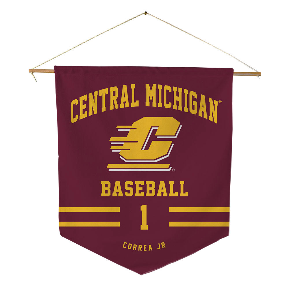 Central Michigan - NCAA Baseball : Miguel Correa Jr - Pennant - 18" x 21"-0