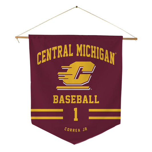 Central Michigan - NCAA Baseball : Miguel Correa Jr - Pennant - 18" x 21"-0