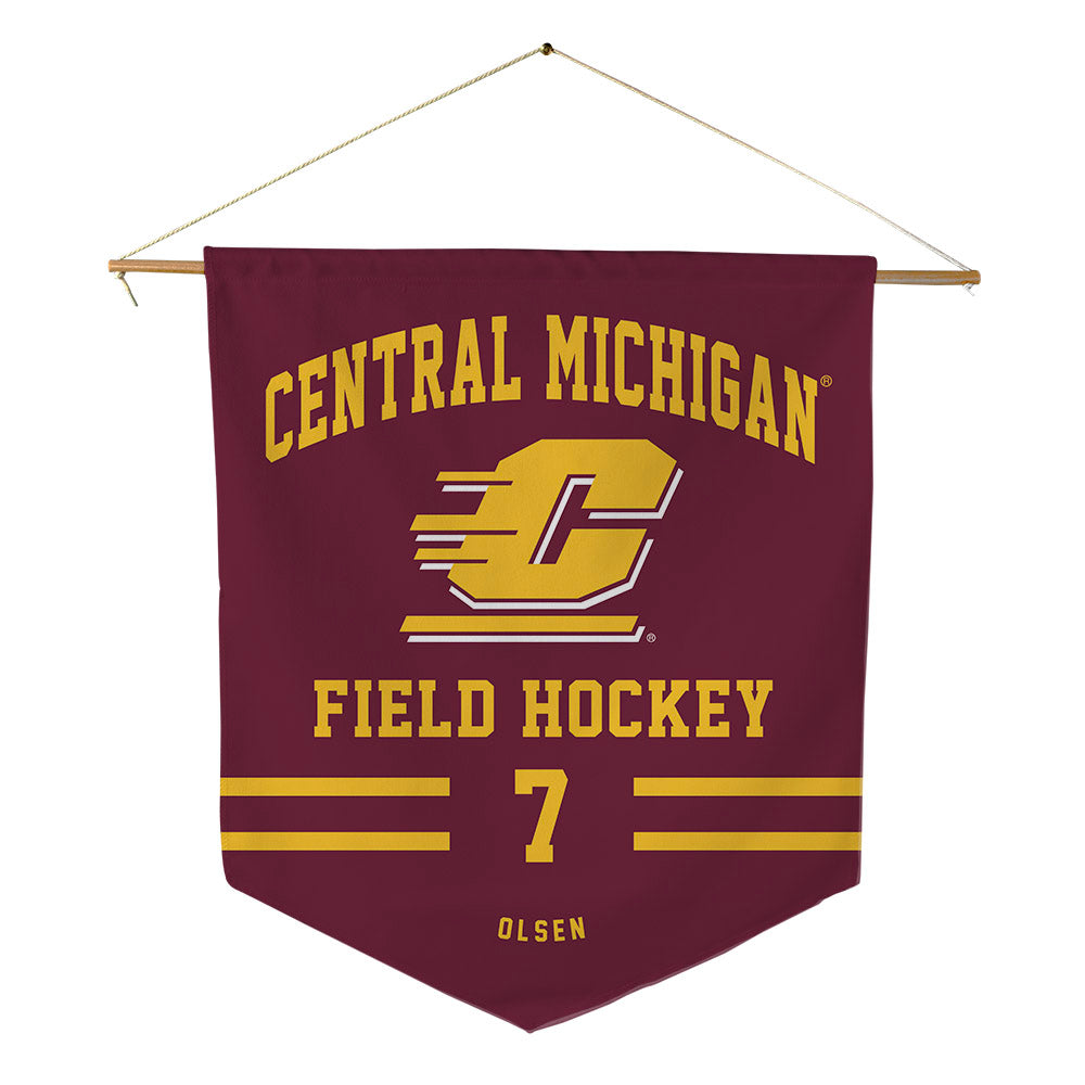 Central Michigan - NCAA Women's Field Hockey : Emma Olsen - Pennant - 18" x 21"-0