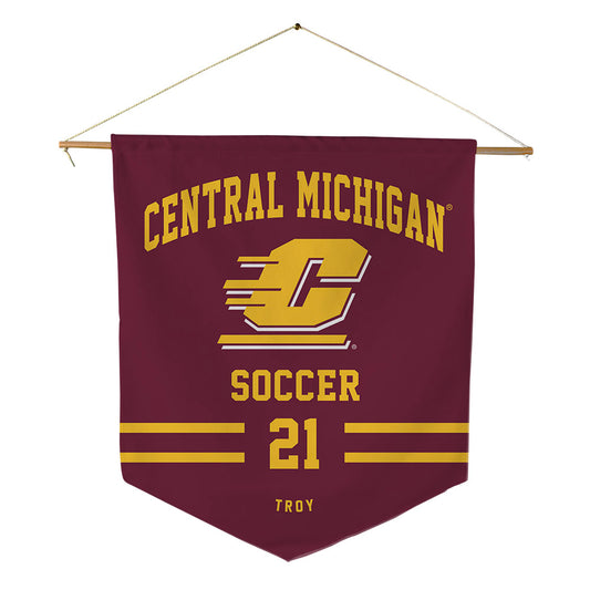 Central Michigan - NCAA Women's Soccer : Melaina Troy - Pennant - 18" x 21"-0