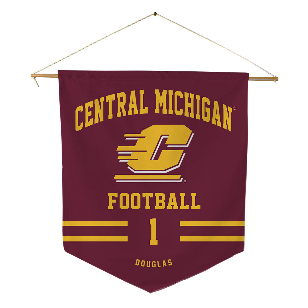 Central Michigan - NCAA Football : Jjajryn Douglas - Pennant - 18" x 21"-0
