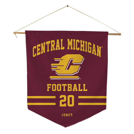 Central Michigan - NCAA Football : JaJuan Jones - Pennant - 18" x 21"-0