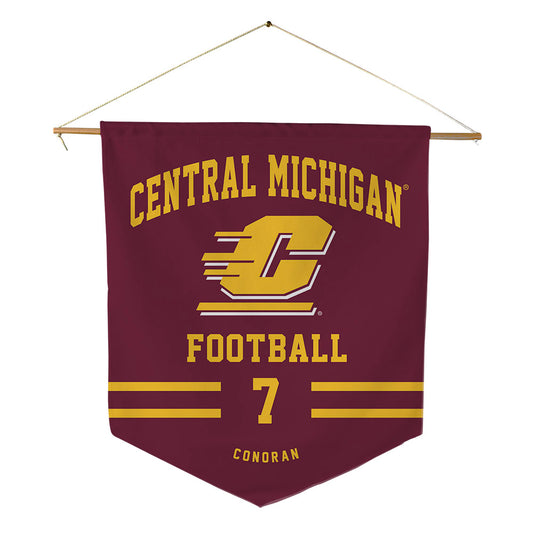 Central Michigan - NCAA Football : Edward Conoran - Pennant - 18" x 21"-0