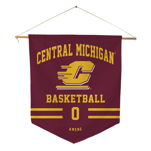 Central Michigan - NCAA Men's Basketball : Uchenna Amene - Pennant - 18" x 21"-0