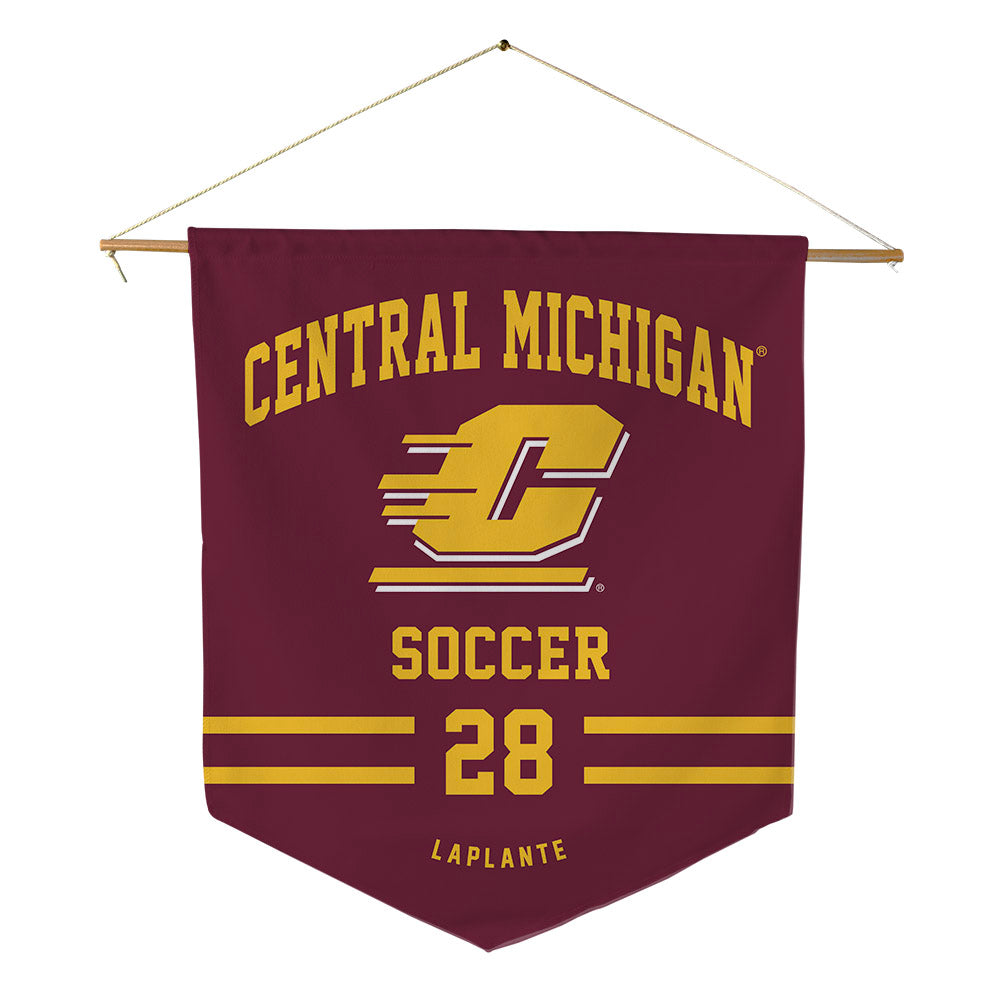 Central Michigan - NCAA Women's Soccer : Sarah Laplante - Pennant - 18" x 21"-0