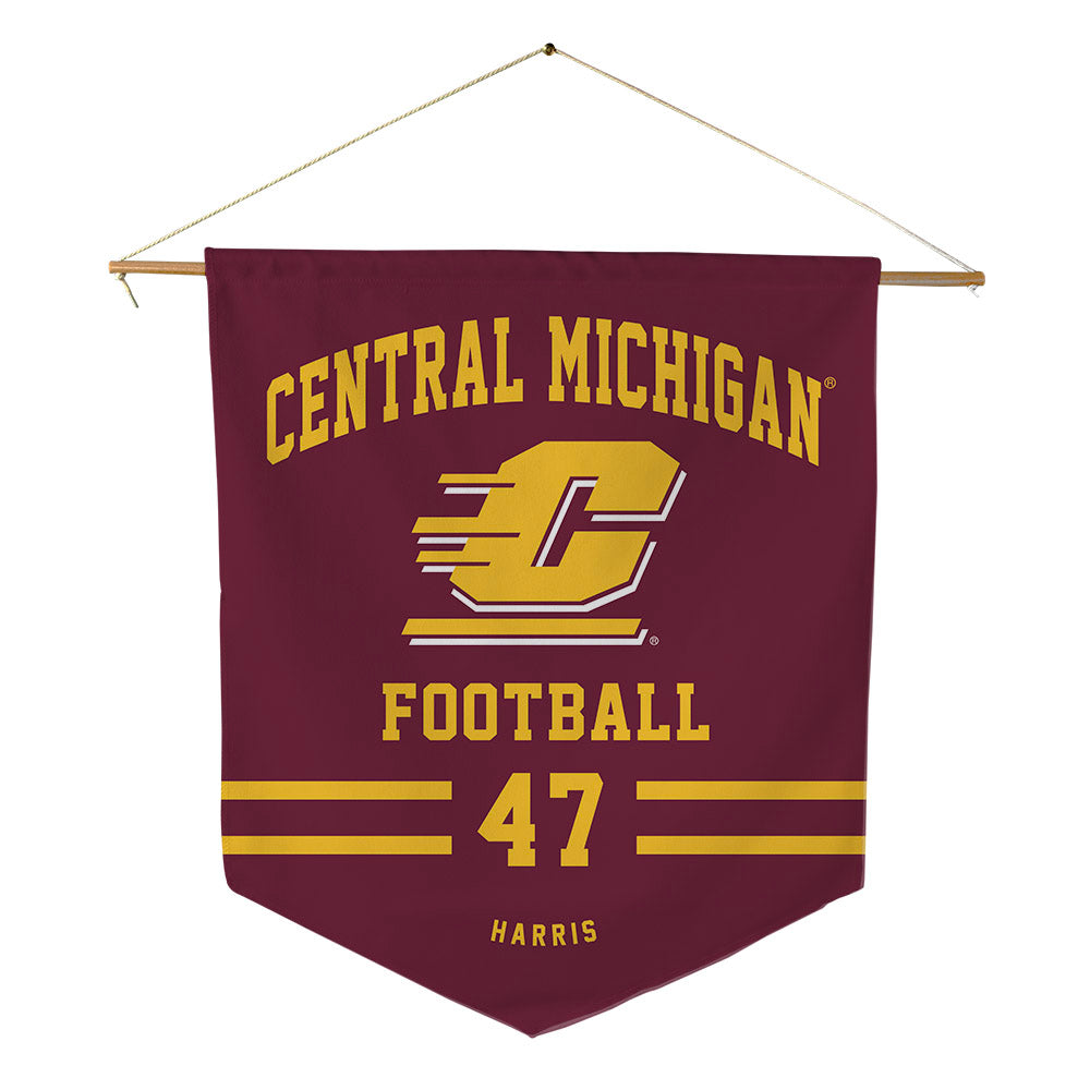 Central Michigan - NCAA Football : Jayel Harris - Pennant - 18" x 21"-0