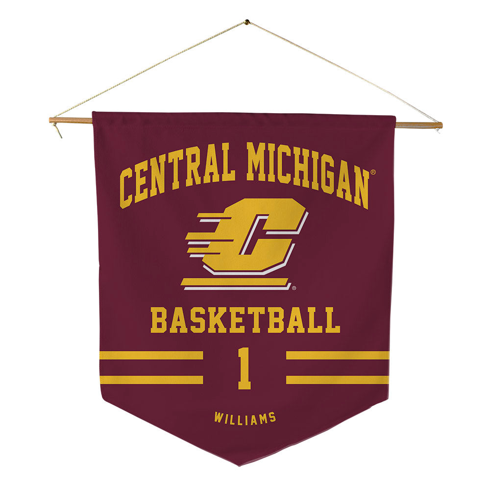 Central Michigan - NCAA Women's Basketball : Nevaeh Williams - Pennant - 18" x 21"-0