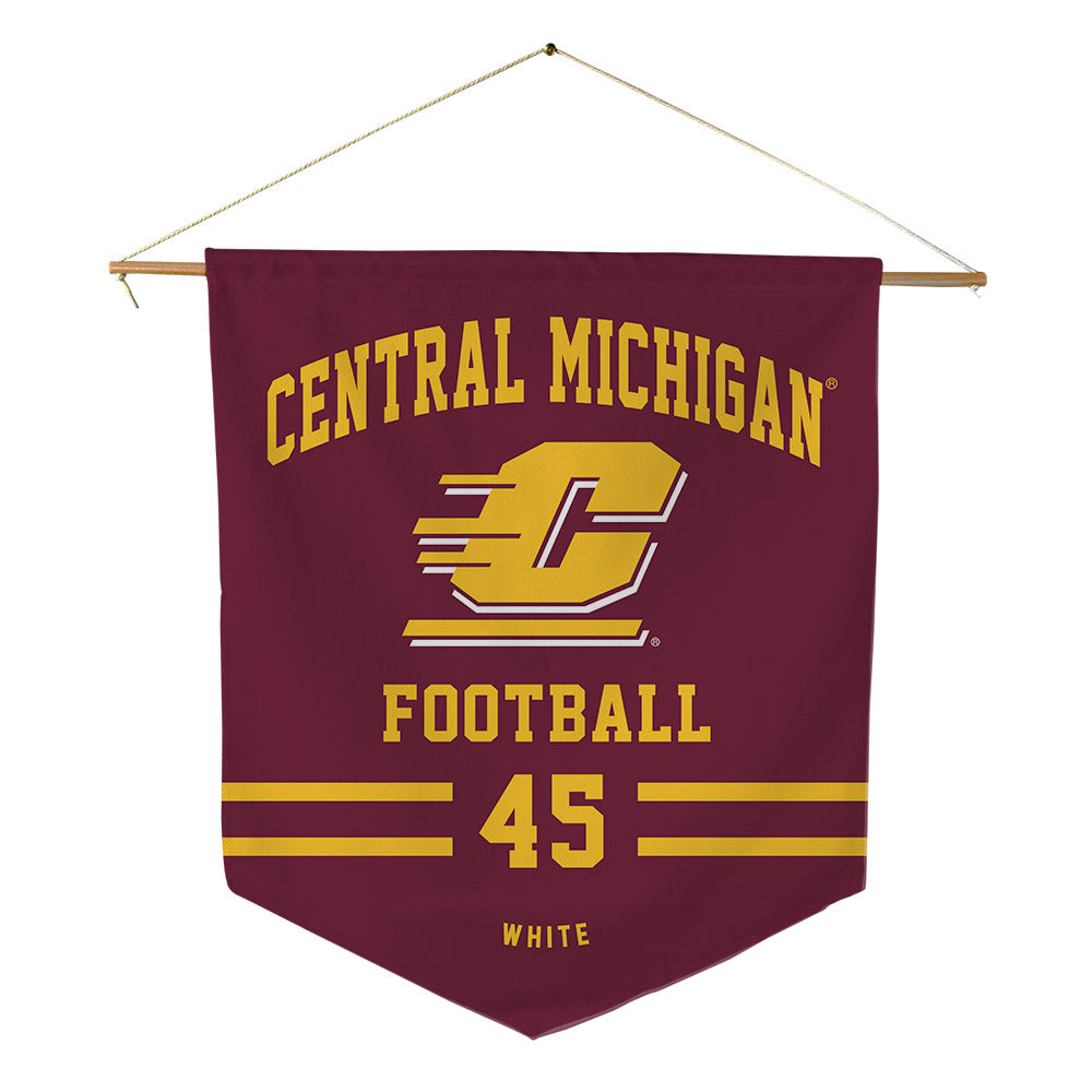 Central Michigan - NCAA Football : Xavier White - Pennant - 18" x 21"-0