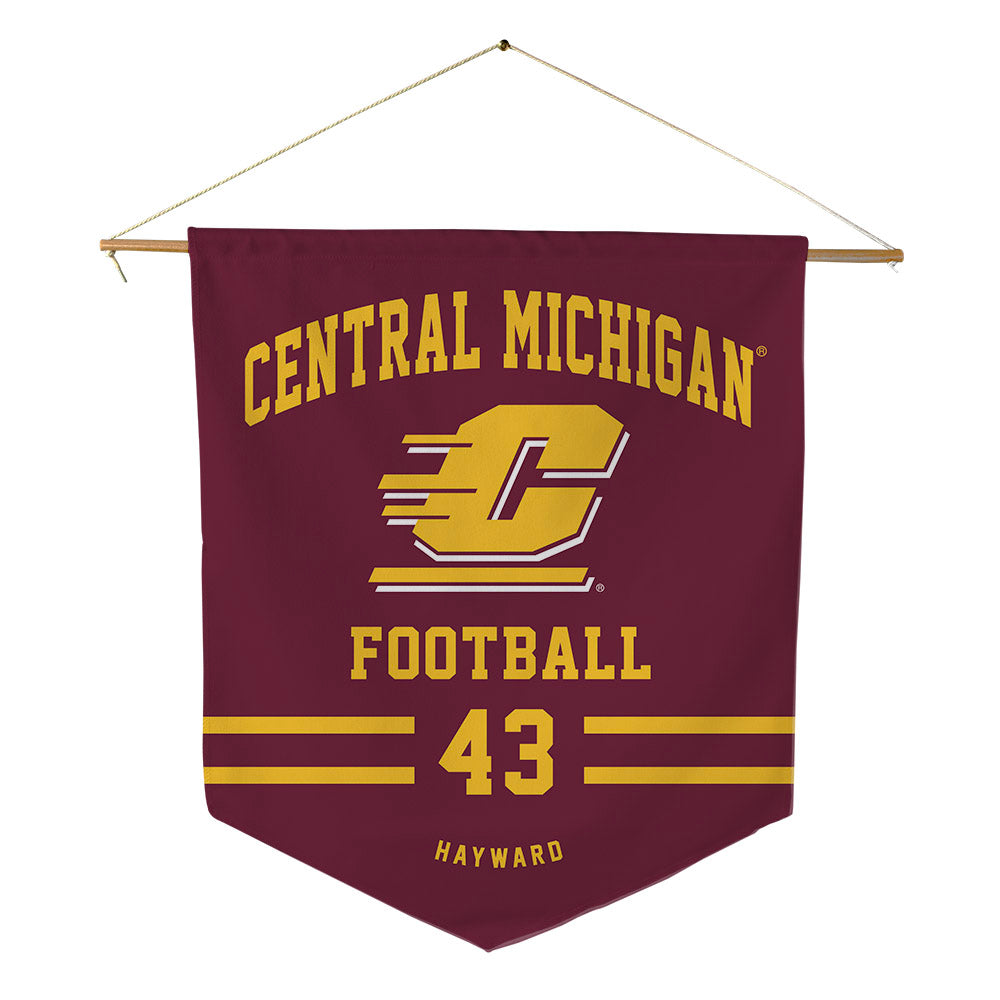 Central Michigan - NCAA Football : Kameranwas Hayward - Pennant - 18" x 21"-0