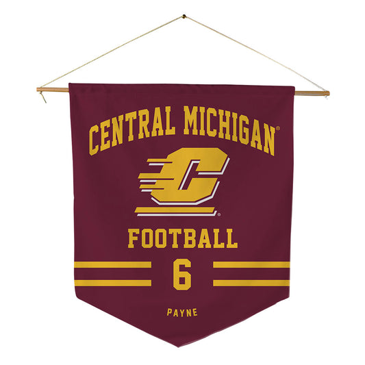 Central Michigan - NCAA Football : Collin Payne - Pennant - 18" x 21"-0