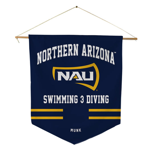 Northern Arizona - NCAA Women's Swimming & Diving : Gracie Munk - Pennant - 18" x 21"-0