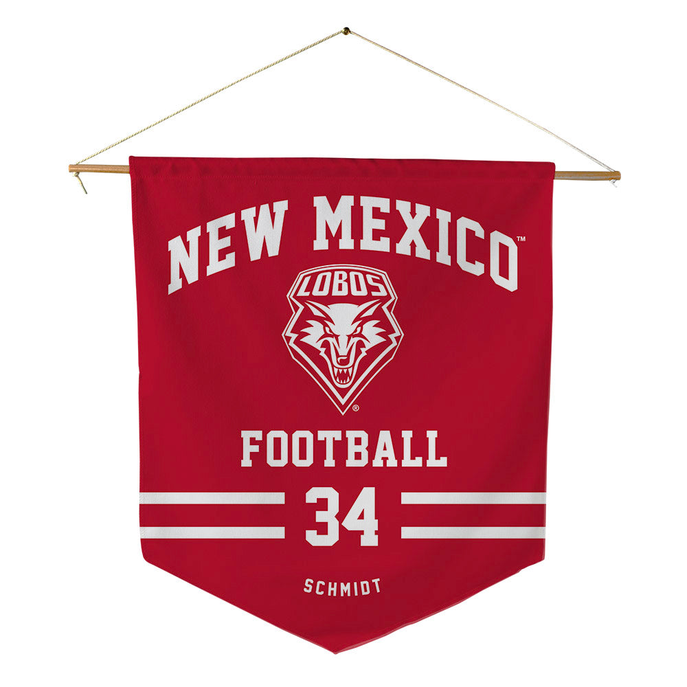 New Mexico - NCAA Football : Broden Schmidt - Pennant - 18" x 21"-0