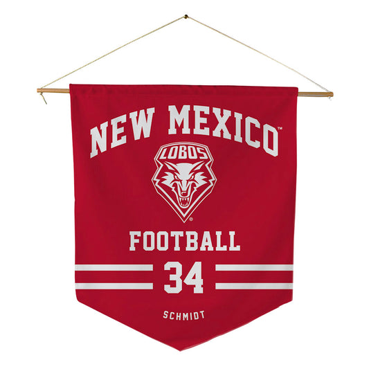New Mexico - NCAA Football : Broden Schmidt - Pennant - 18" x 21"-0