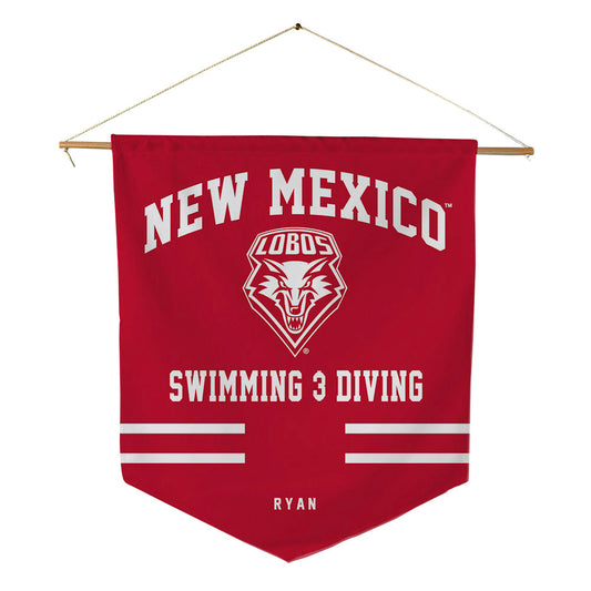 New Mexico - NCAA Women's Swimming & Diving : Kelley Ryan - Pennant - 18" x 21"-0