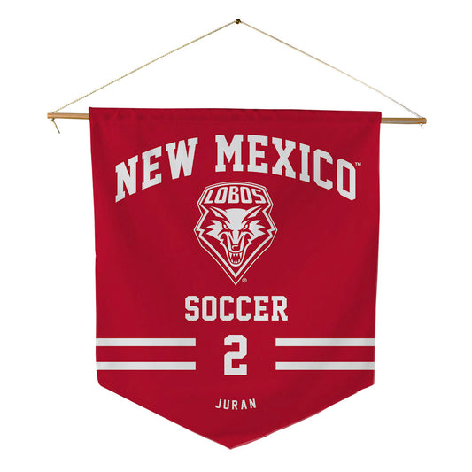 New Mexico - NCAA Women's Soccer : Morgan Juran - Pennant - 18" x 21"-0