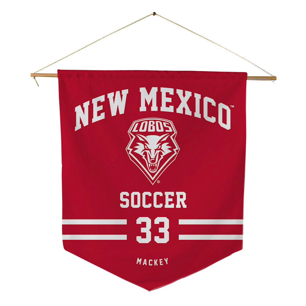 New Mexico - NCAA Women's Soccer : Kylee Mackey - Pennant - 18" x 21"-0