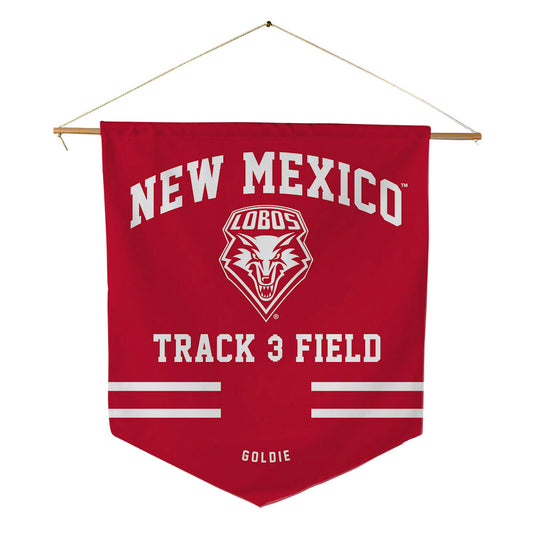 New Mexico - NCAA Women's Track & Field : Maleah Goldie - Pennant - 18" x 21"-0