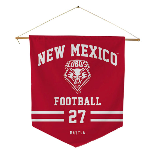 New Mexico - NCAA Football : Kj Battle - Pennant - 18" x 21"-0