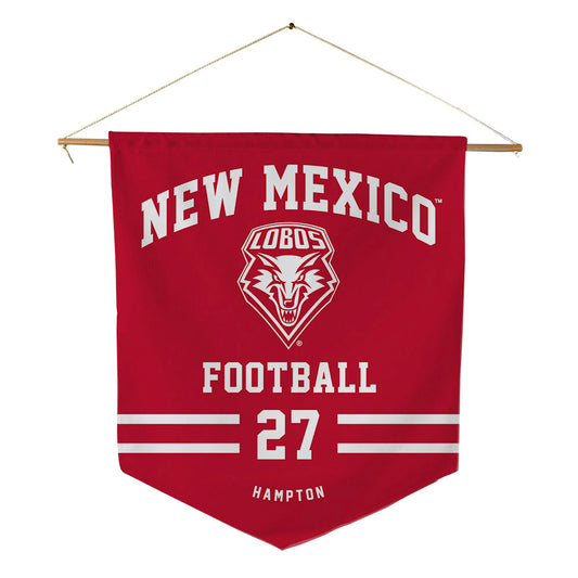 New Mexico - NCAA Football : Brannon Hampton - Pennant - 18" x 21"-0