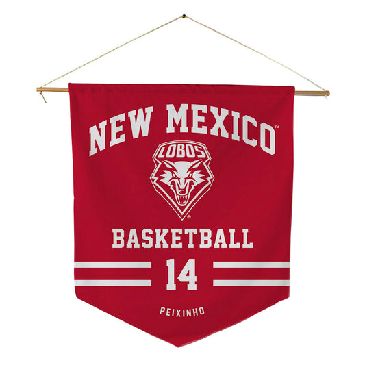 New Mexico - NCAA Women's Basketball : Leonor Peixinho - Pennant - 18" x 21"-0