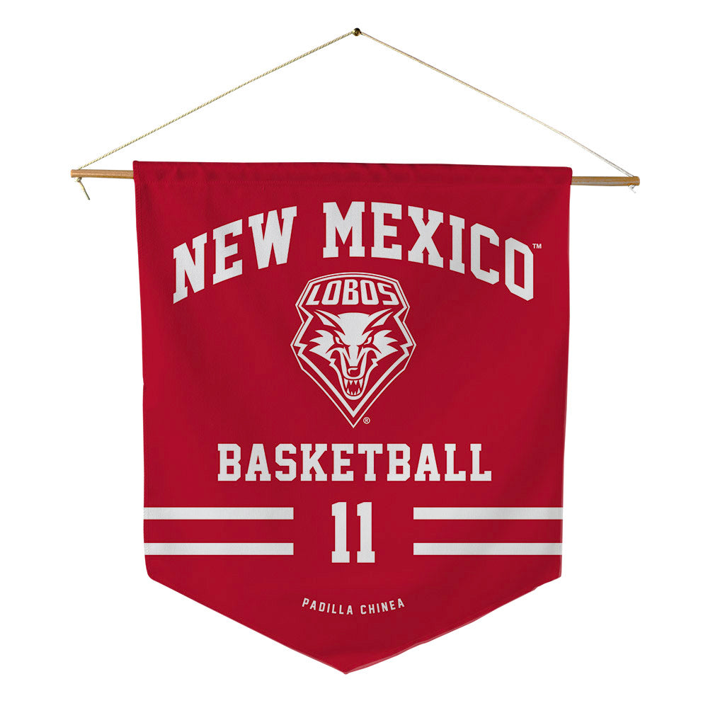 New Mexico - NCAA Women's Basketball : Nayli Padilla Chinea - Pennant - 18" x 21"-0
