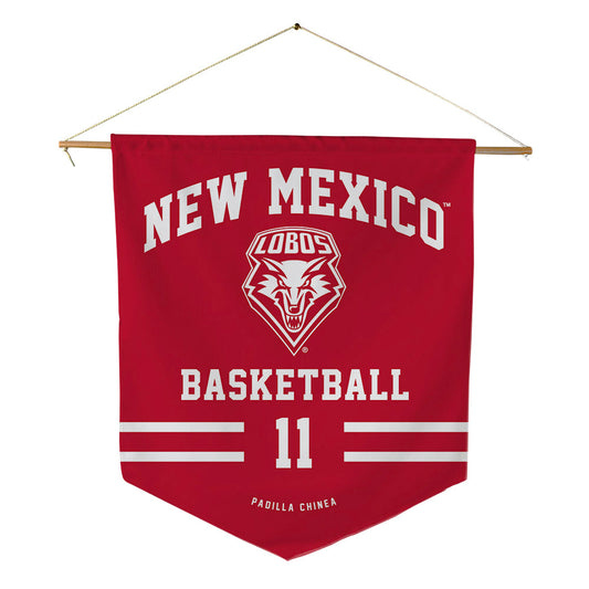 New Mexico - NCAA Women's Basketball : Nayli Padilla Chinea - Pennant - 18" x 21"-0