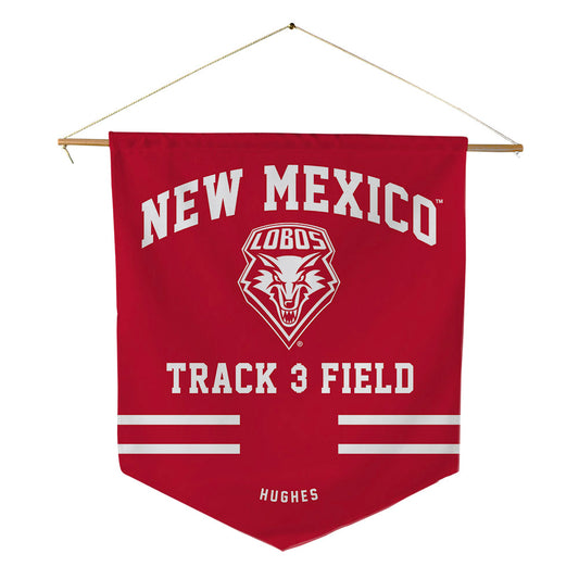 New Mexico - NCAA Women's Track & Field : Ajia Hughes - Pennant - 18" x 21"-0