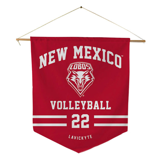 New Mexico - NCAA Women's Volleyball : Liepa Lavickyte - Pennant - 18" x 21"-0