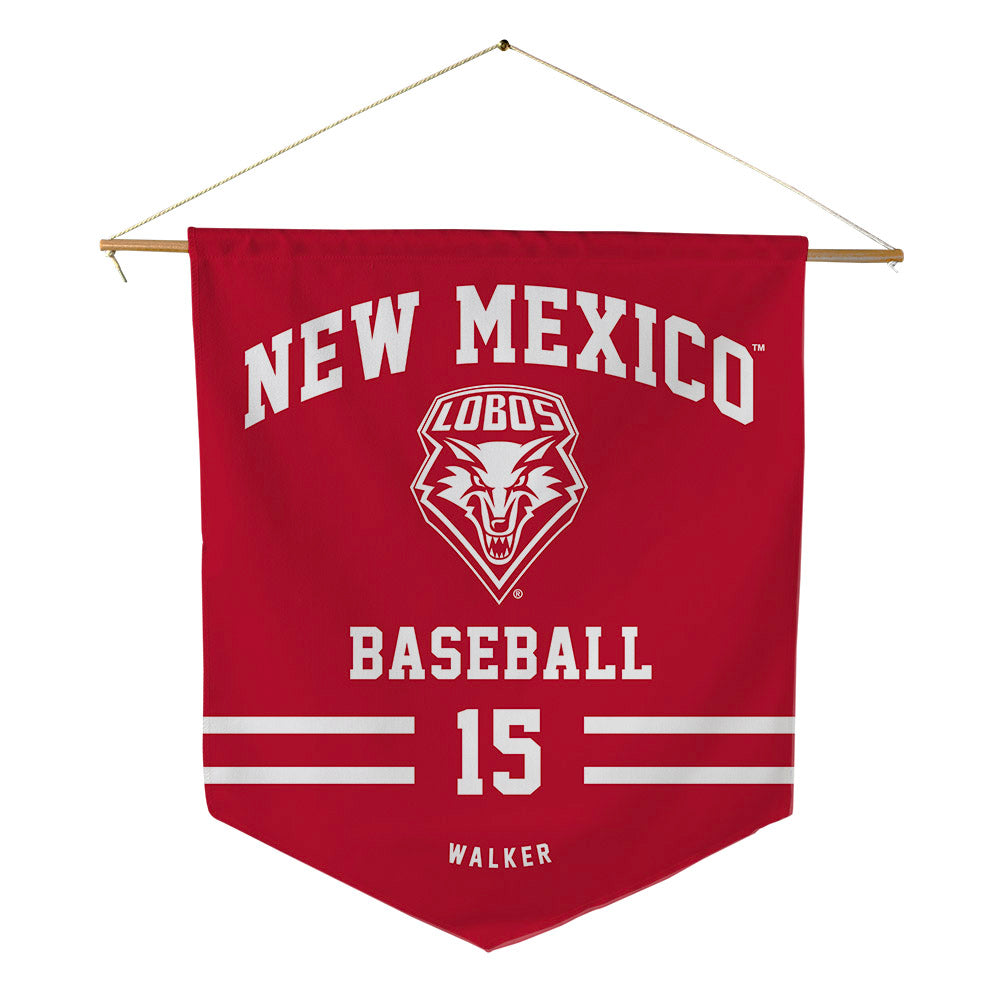 New Mexico - NCAA Baseball : Khalil Walker - Pennant - 18" x 21"-0