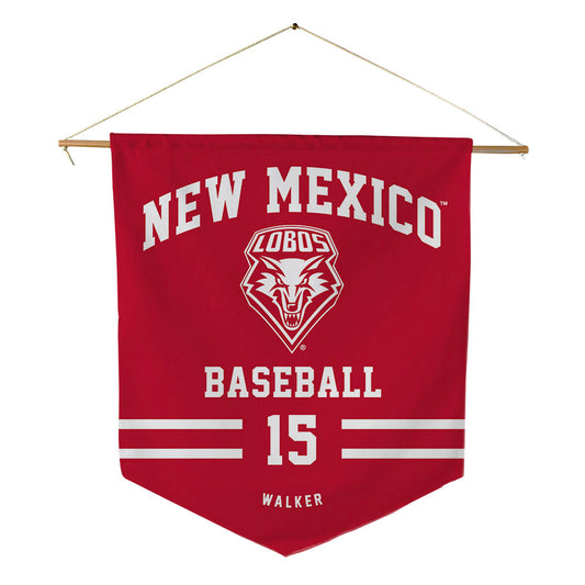 New Mexico - NCAA Baseball : Khalil Walker - Pennant - 18" x 21"-0
