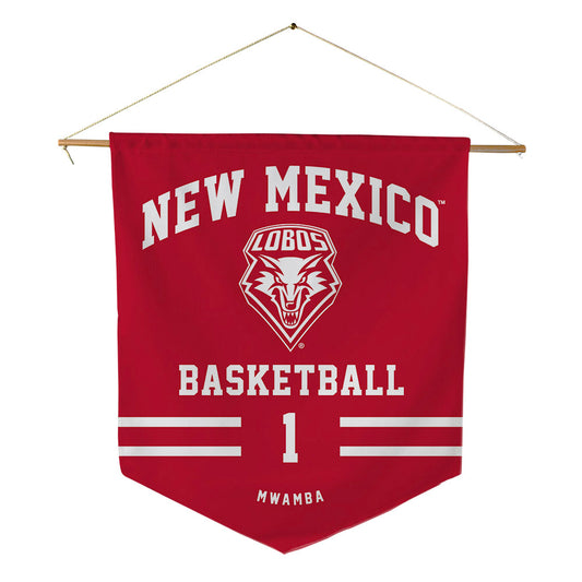 New Mexico - NCAA Women's Basketball : Lydie Mwamba - Pennant - 18" x 21"-0