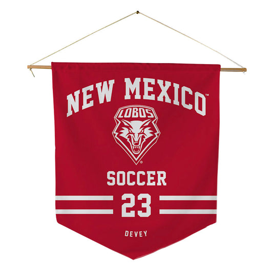 New Mexico - NCAA Women's Soccer : Presley Devey - Pennant - 18" x 21"-0